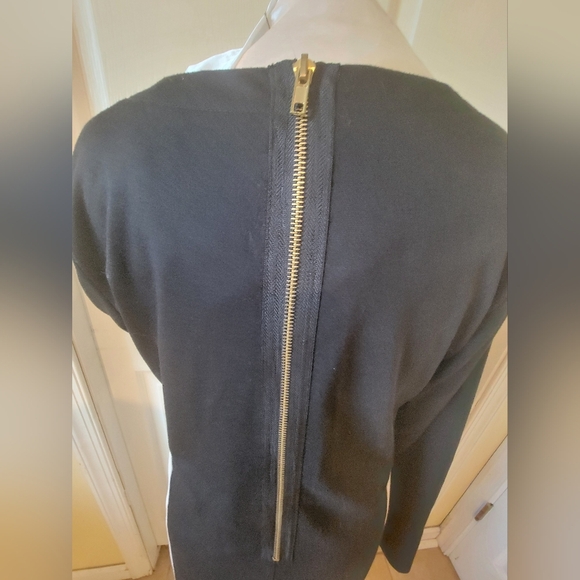 CORY P BLACK & LT. BEIGE DRESS ( sz 12) - Picture 6 of 7